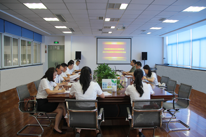 綿實(shí)股份黨總支召開(kāi)巡察整改專題組織生活會(huì) 綿實(shí)股份黨總支召開(kāi)巡察整改專題組織生活會(huì)