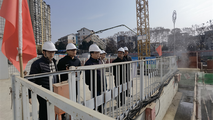 圖二：集團(tuán)黨委委員、副總經(jīng)理倪丹督導(dǎo)嘉來(lái)建工安全工作